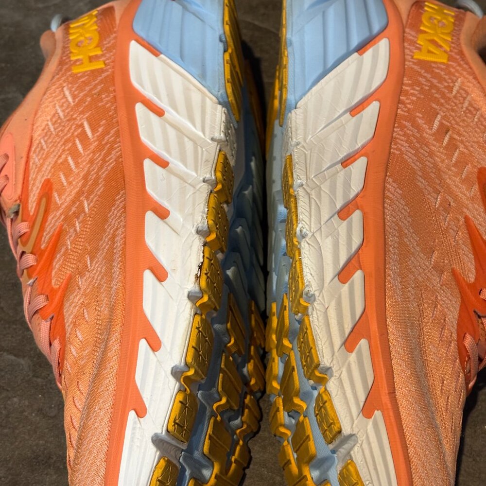 HOKA One One Gaviota 4 Women’s 12B Coral Orange Running Shoes Gorpcore Comfort - Picture 8 of 15